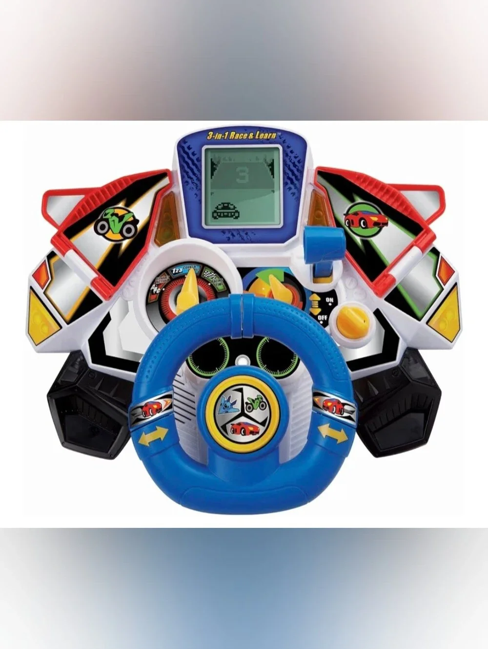 VTech 3-in-1 Race and Learn interactive toy steering wheel